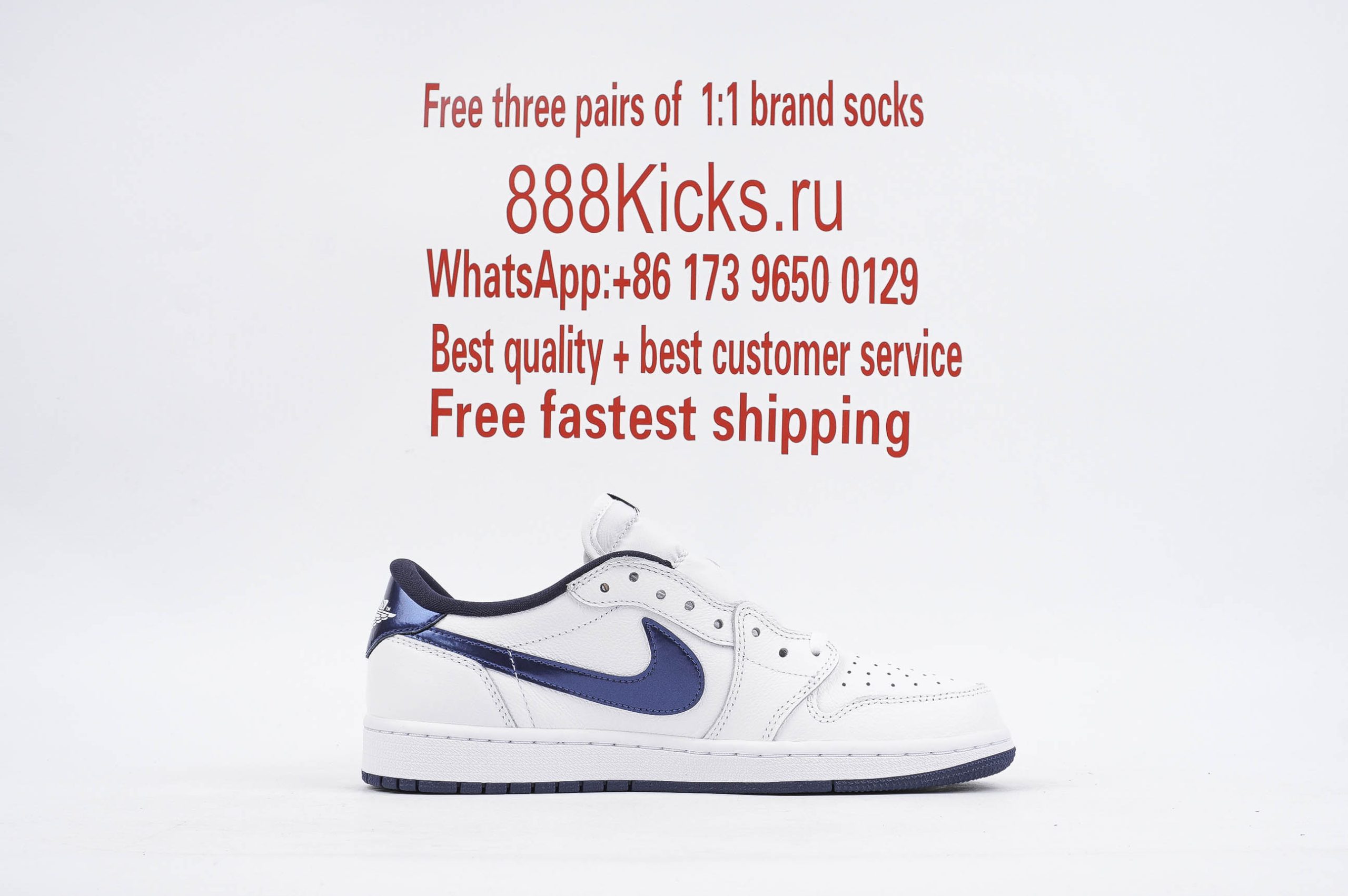 Jordan 1 Retro Low Metallic Blue