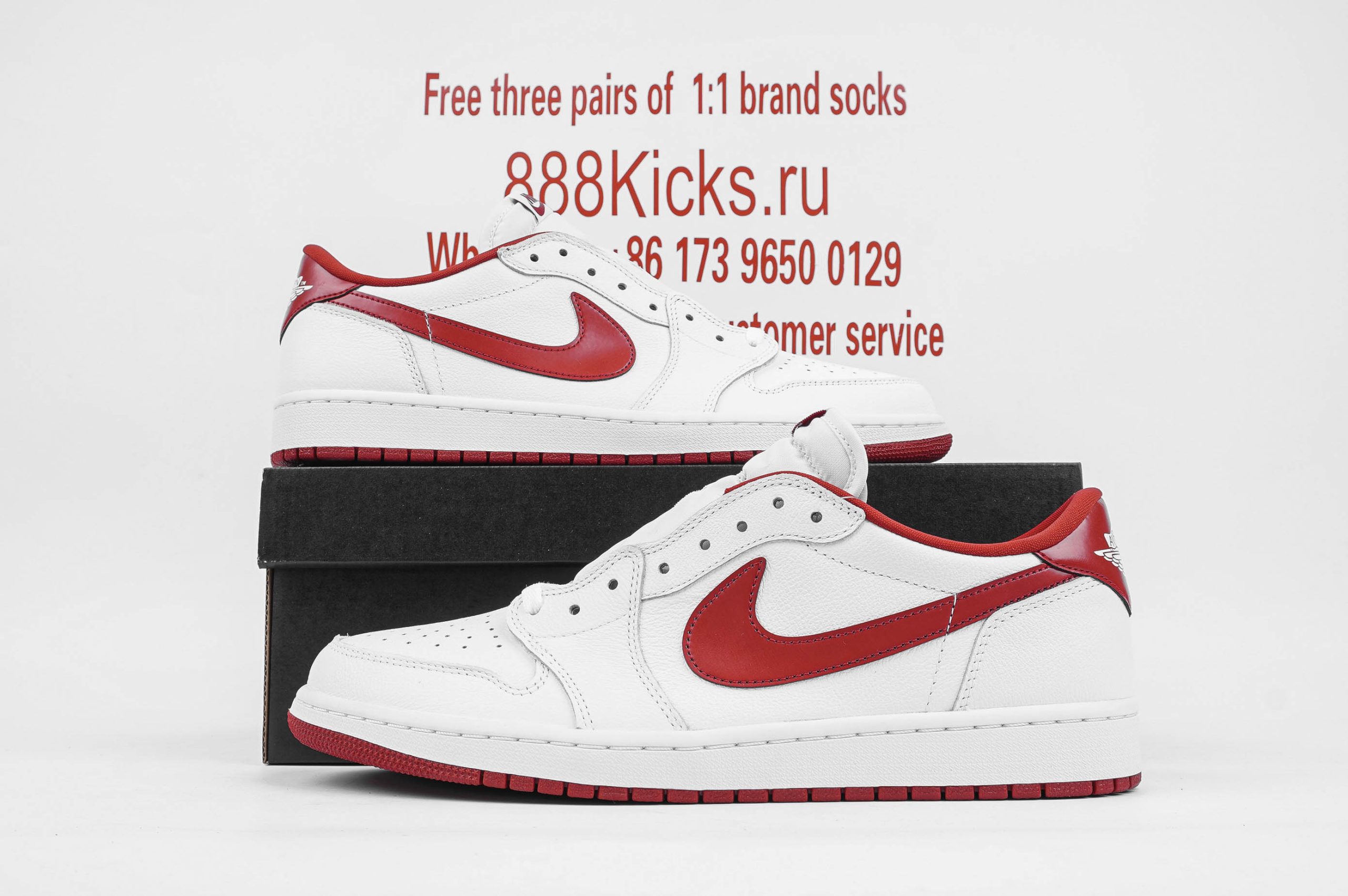 Jordan 1 Retro Low White Varsity Red