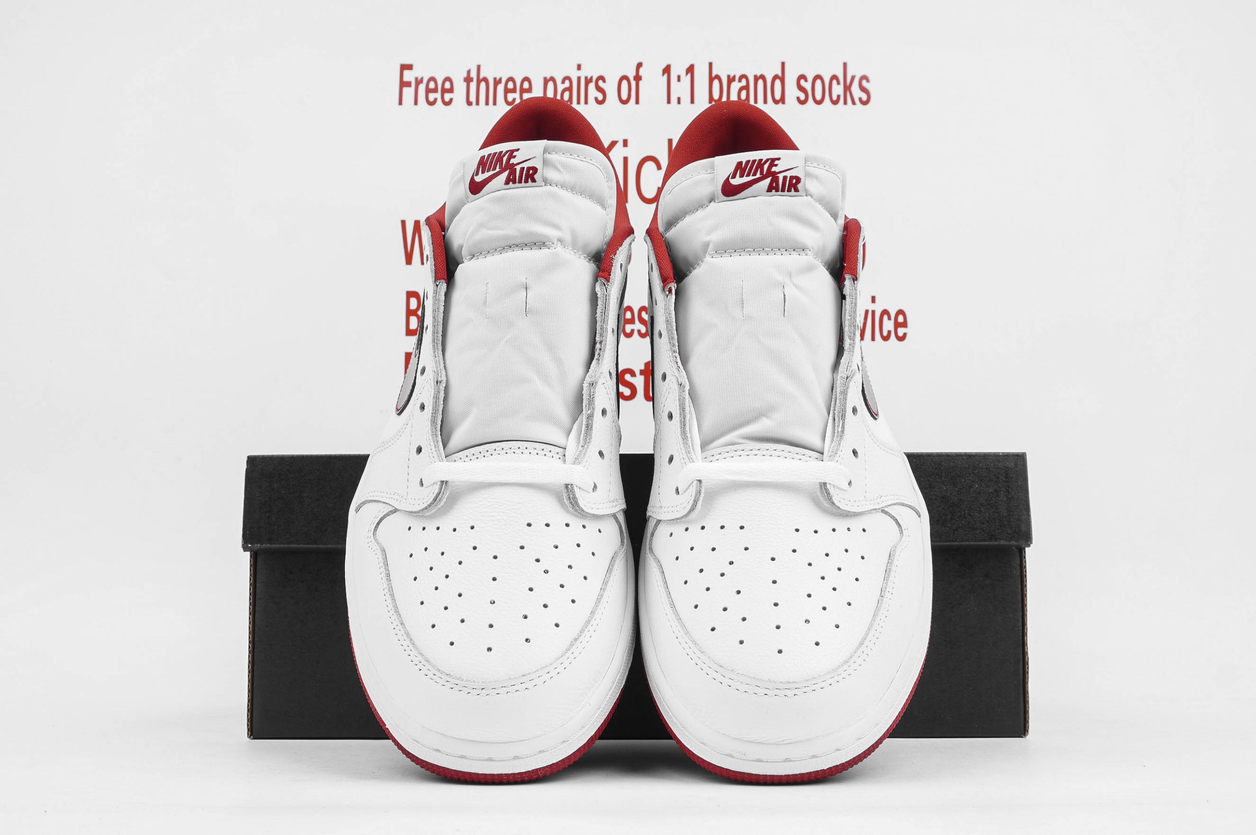 Jordan 1 Retro Low White Varsity Red