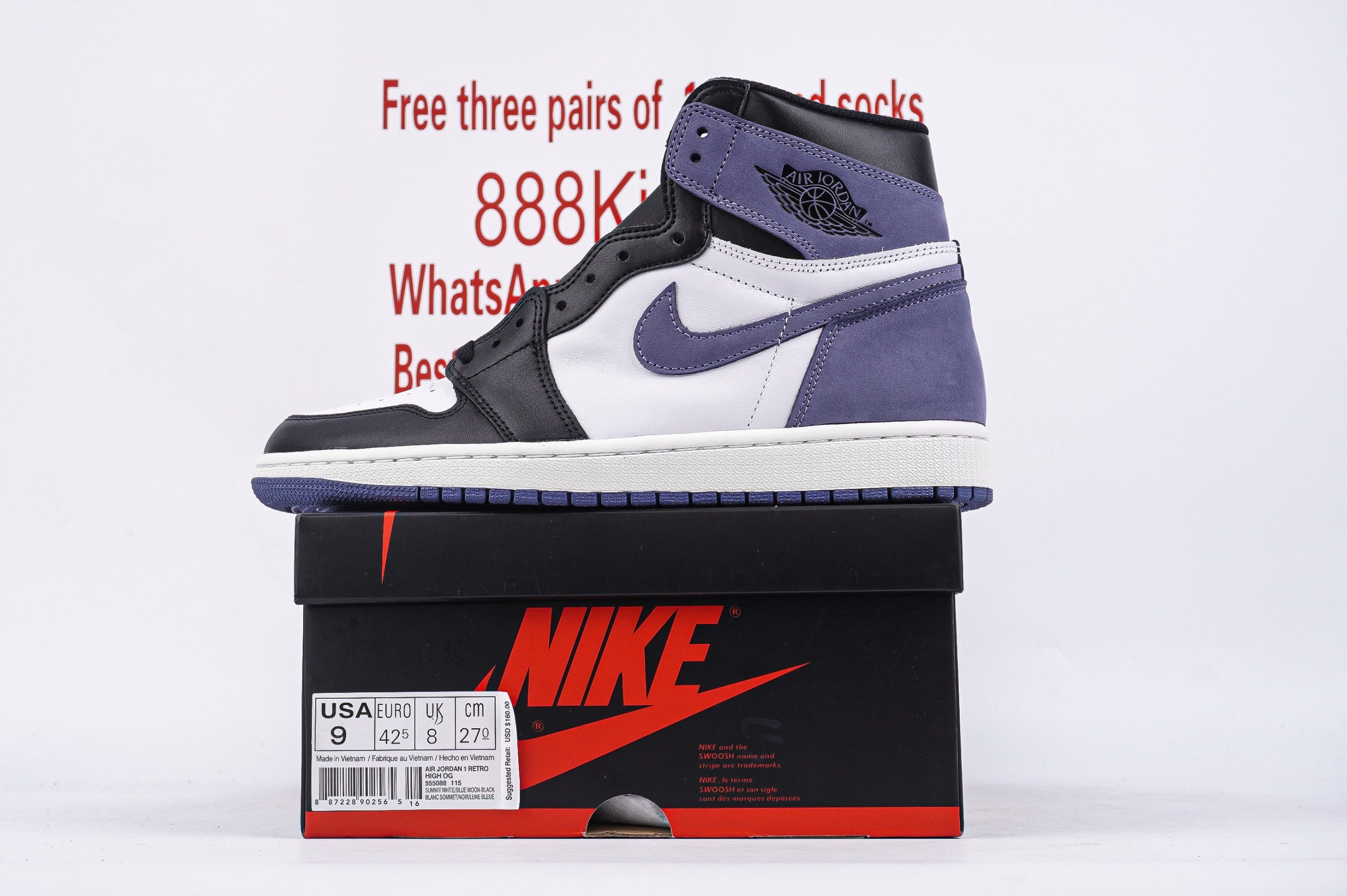Jordan 1 Retro High Blue Moon