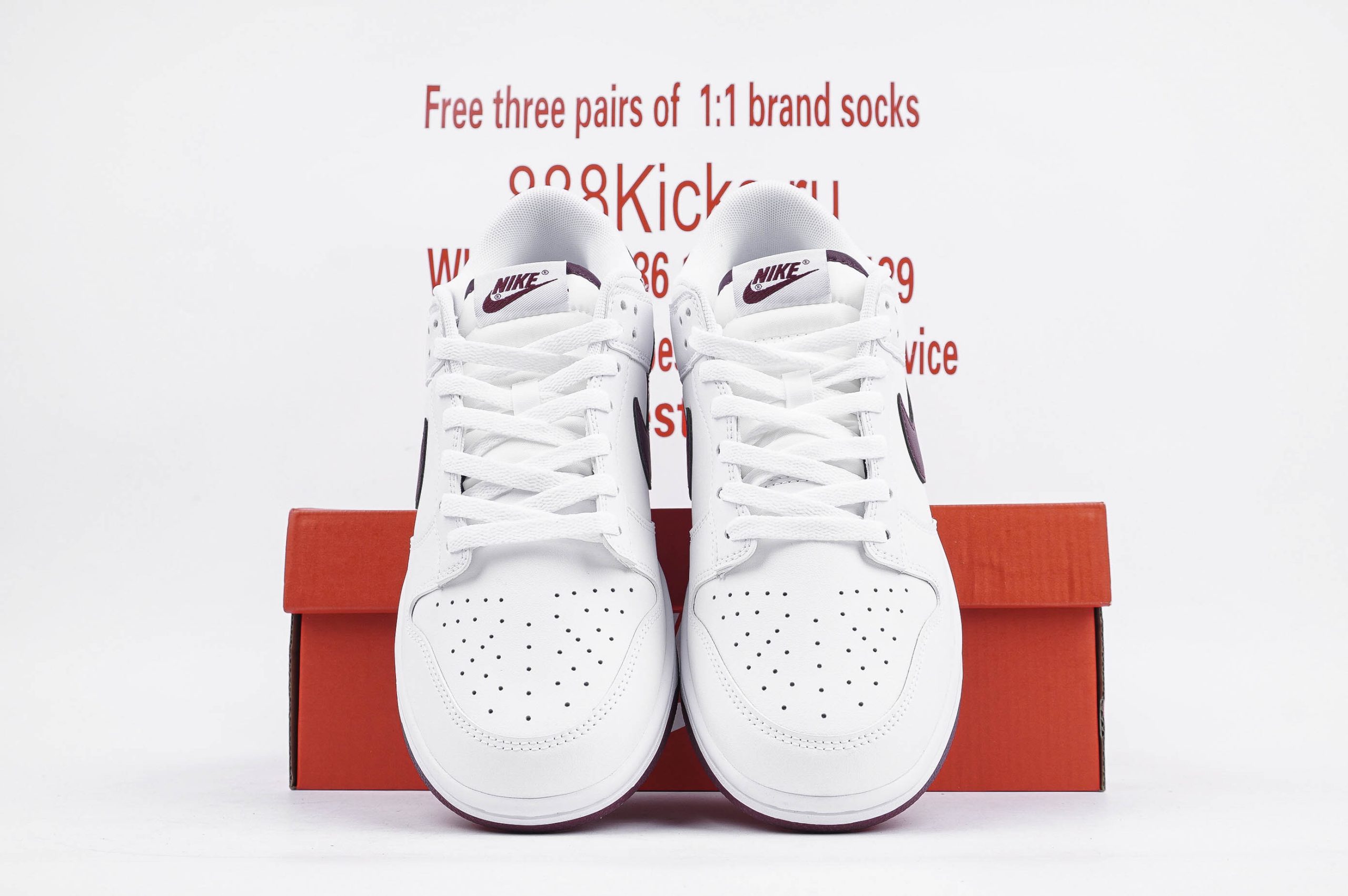Nike Dunk Low Retro White Night Maroon