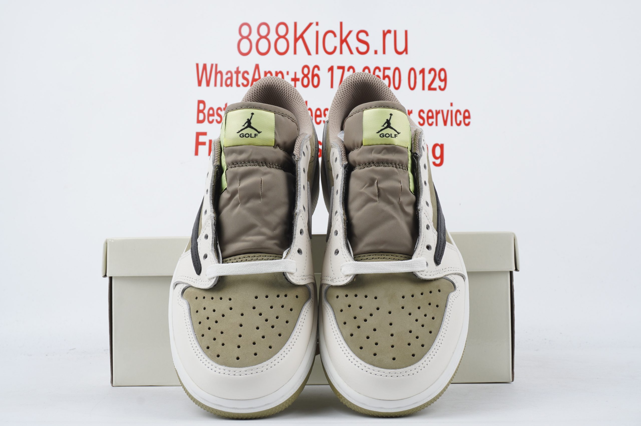 Jordan 1 Retro Low Golf Travis Scott Neutral Olive