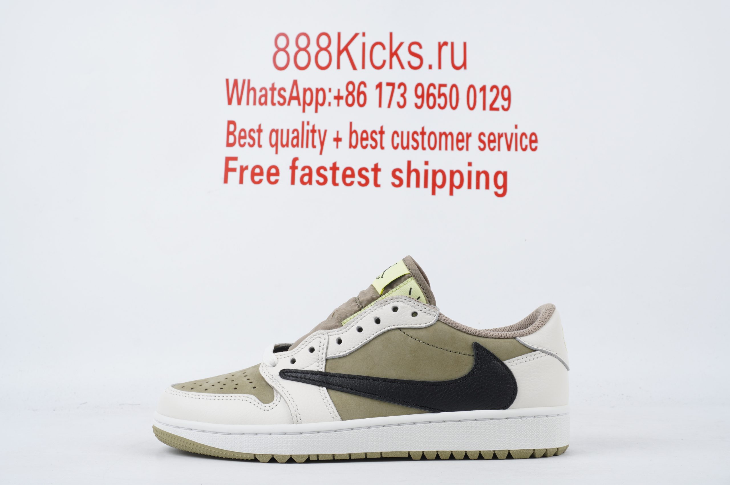 Jordan 1 Retro Low Golf Travis Scott Neutral Olive