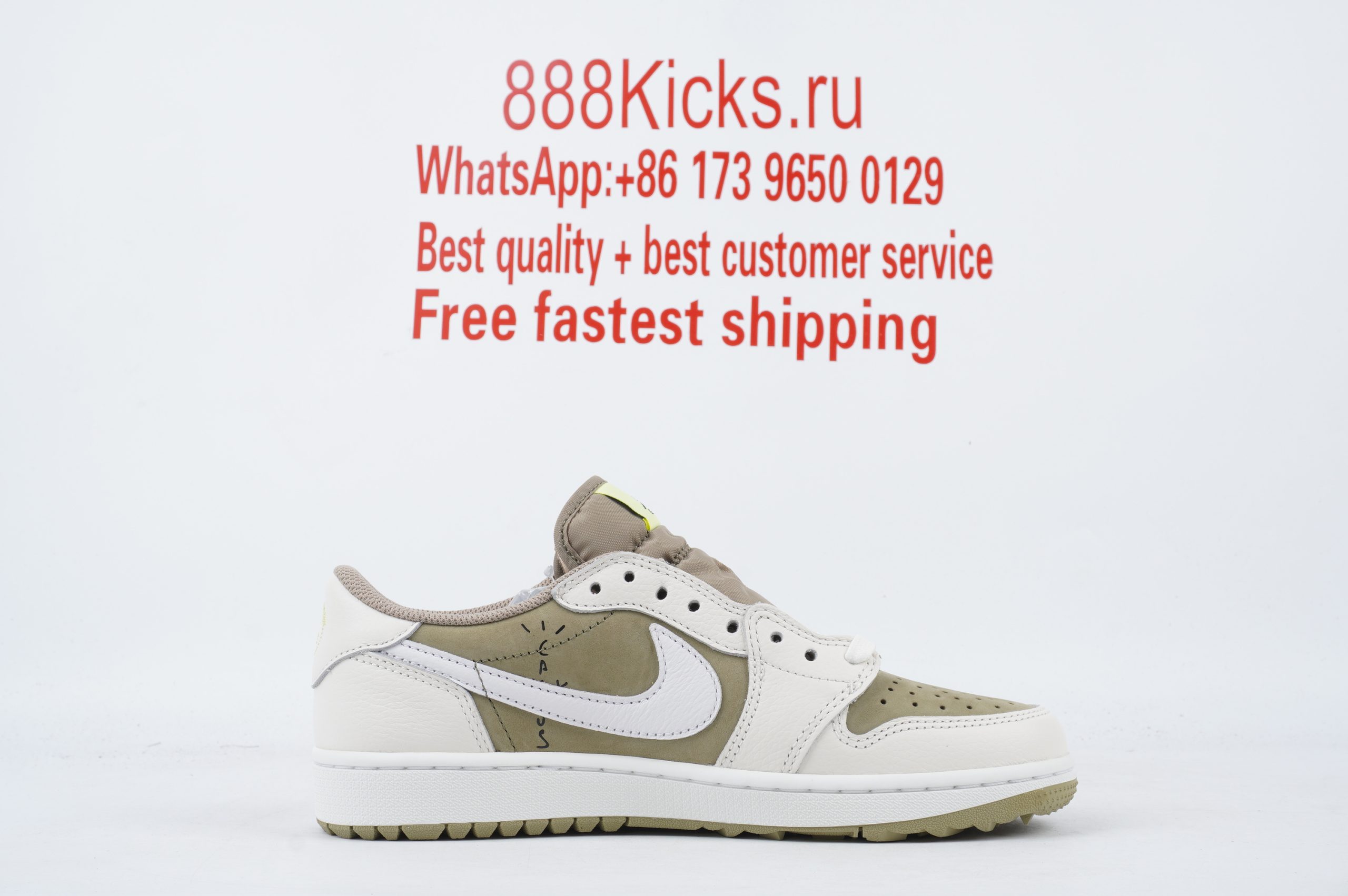 Jordan 1 Retro Low Golf Travis Scott Neutral Olive