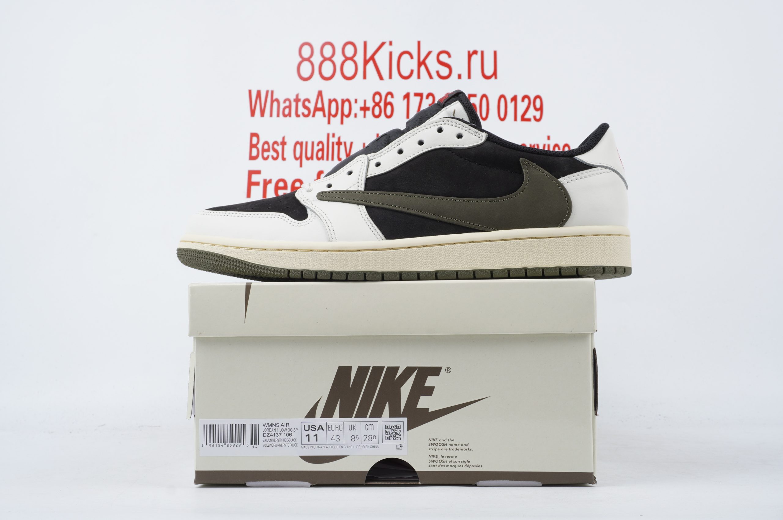 Jordan 1 Retro Low OG SP Travis Scott Olive