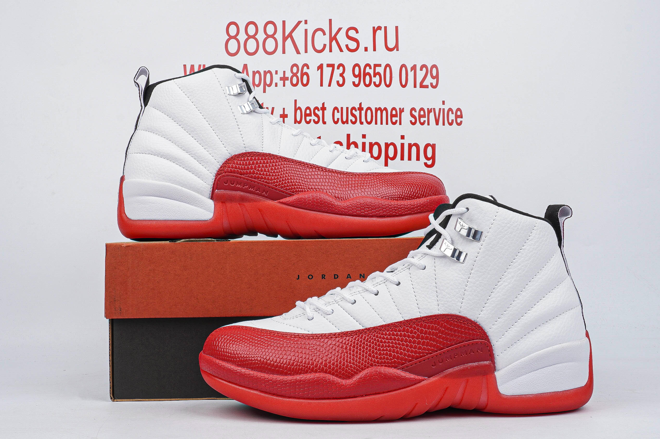 Jordan 12 Retro Cherry White Red