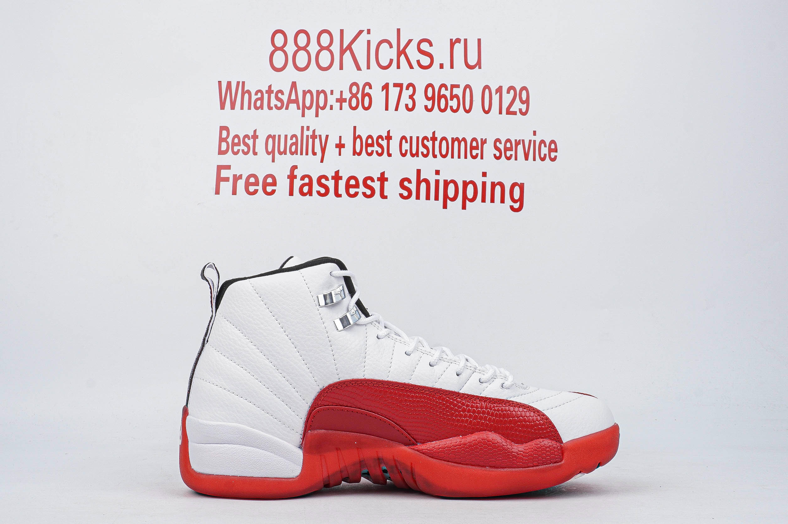 Jordan 12 Retro Cherry White Red