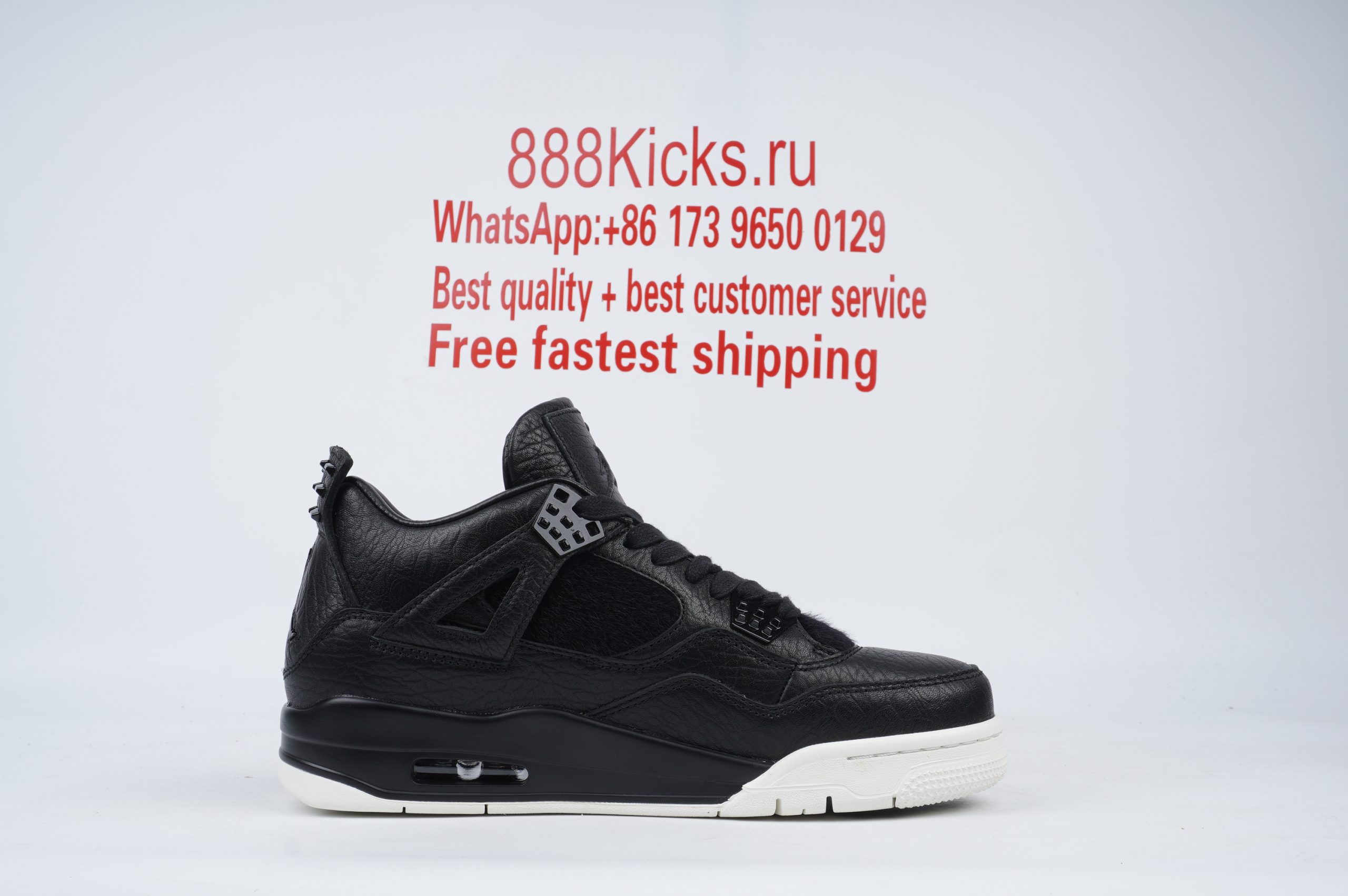 Jordan 4 Retro Pony Hair Black