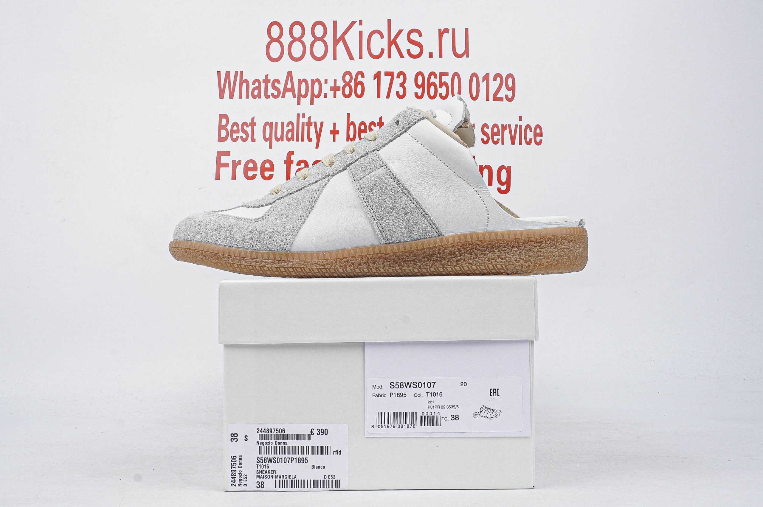 Maison Margiela Replica Cut-out White Grey