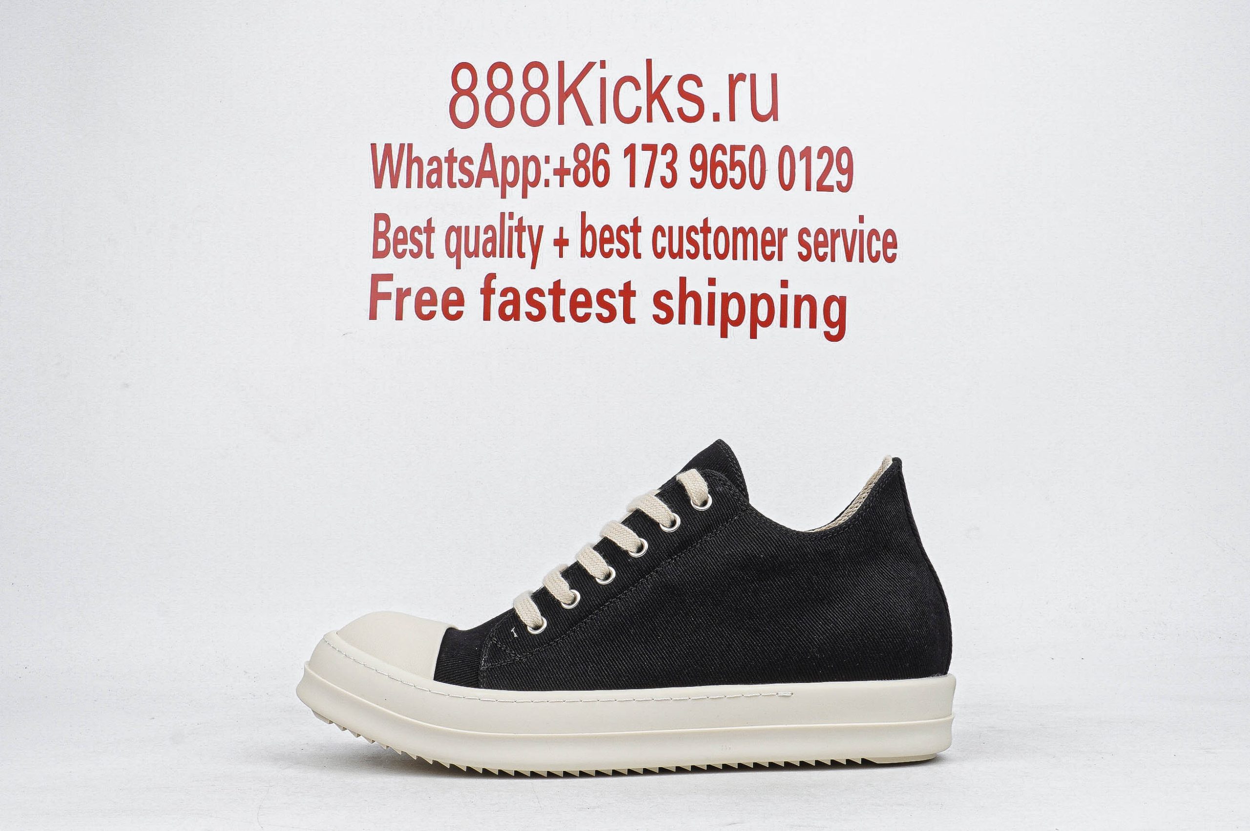 Rick Owens DRKSHDW Black Denim Low Black