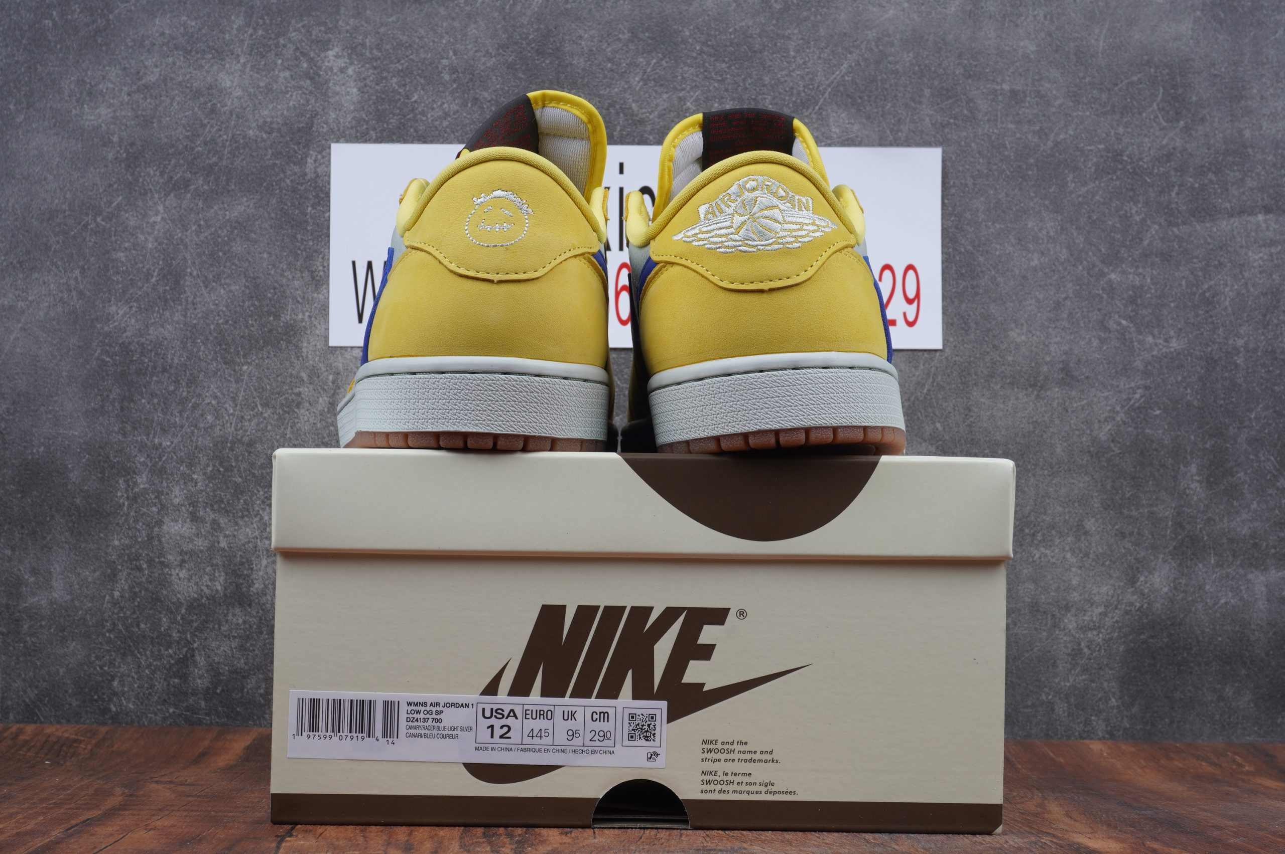 Travis Scott x Air Jordan 1 Low OG Canary DZ4137-700