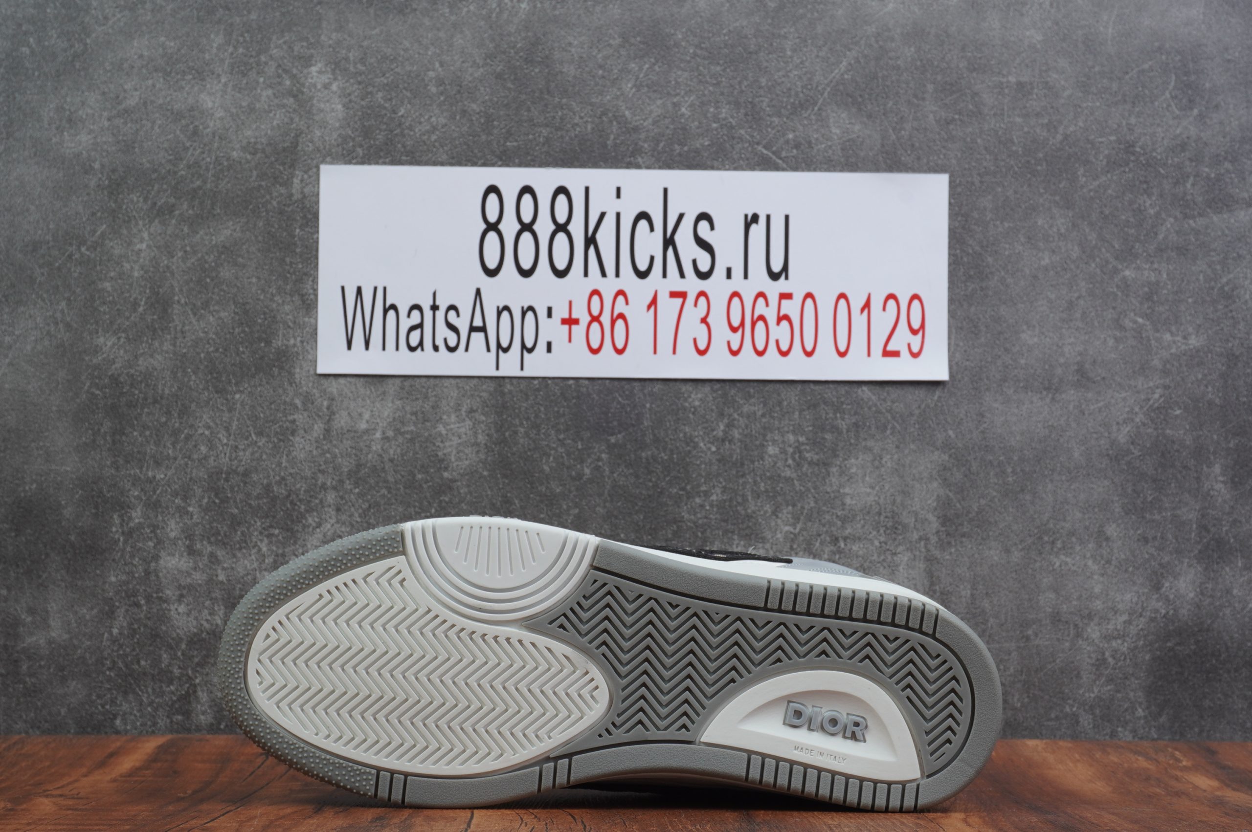 D*or b57 mid-top sneaker white and grey