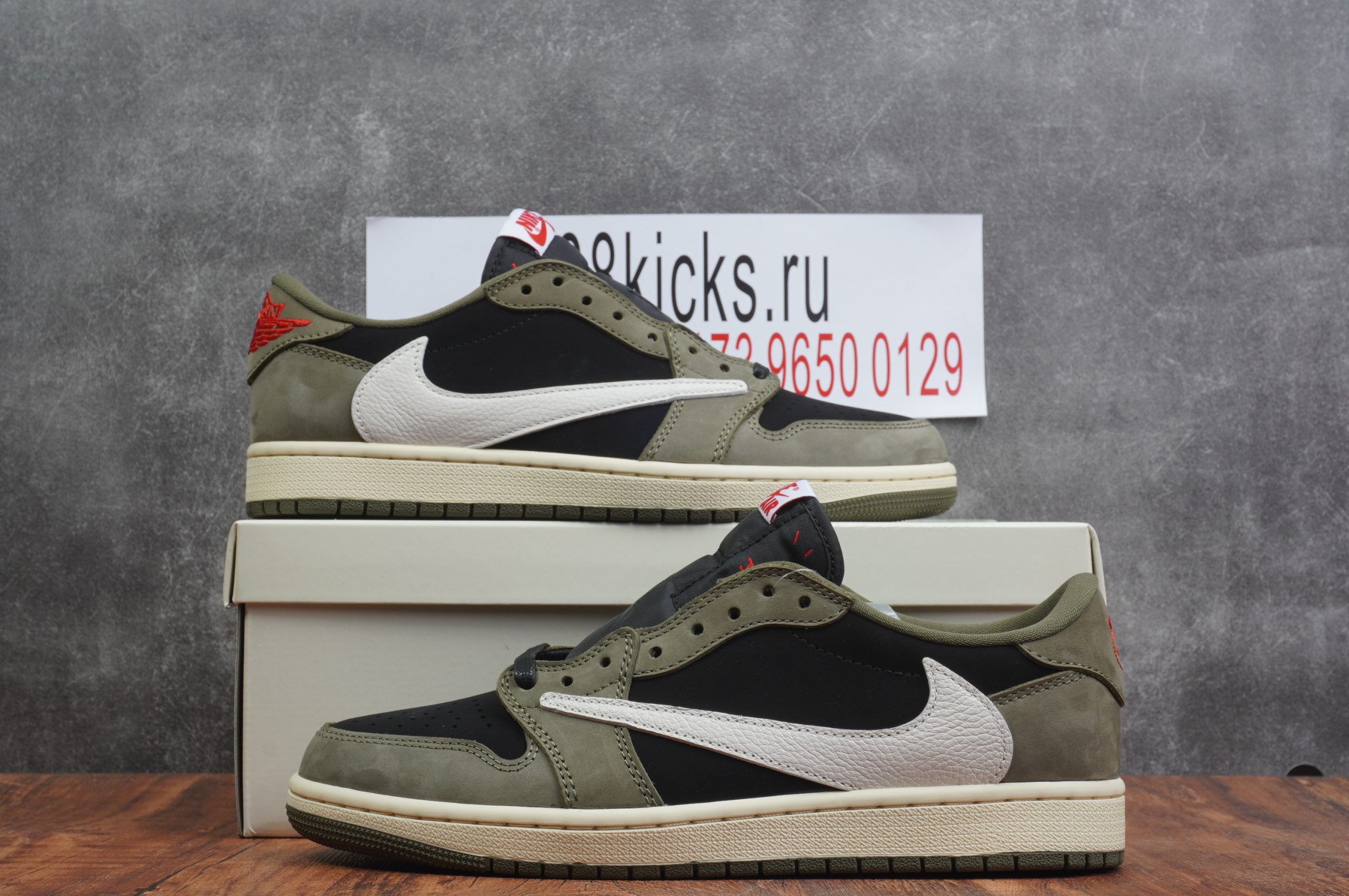 Jordan 1 Retro Low OG SP Travis Scott Black Olive