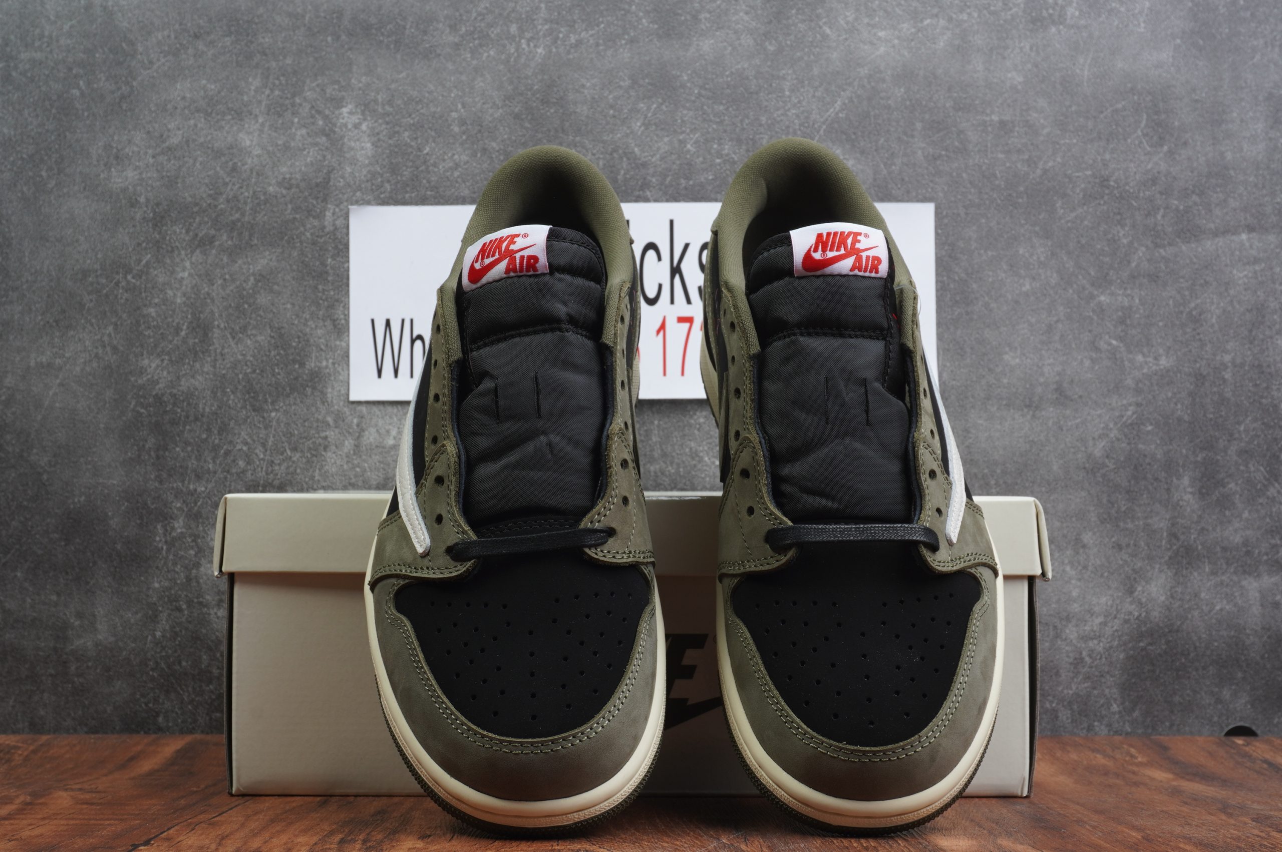 Jordan 1 Retro Low OG SP Travis Scott Black Olive