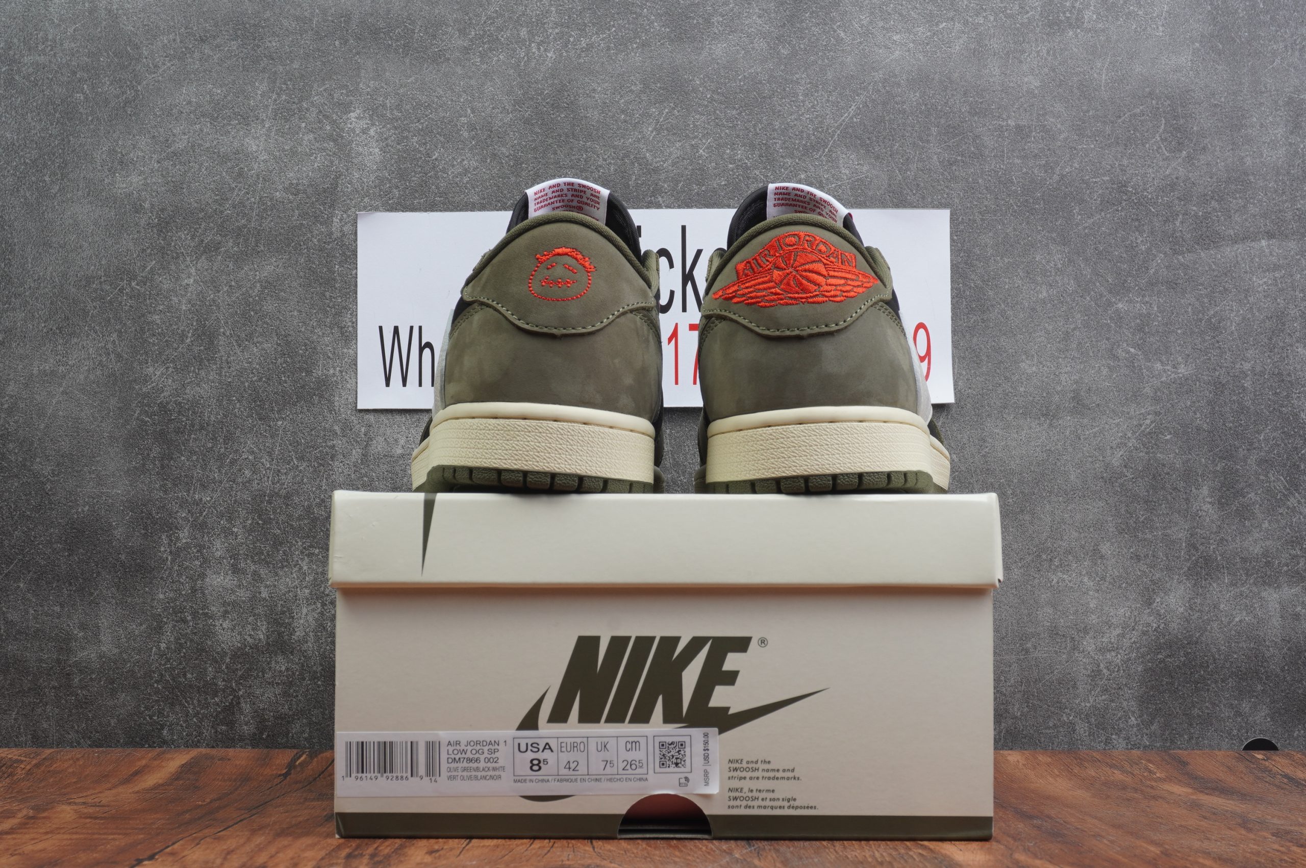 Jordan 1 Retro Low OG SP Travis Scott Black Olive