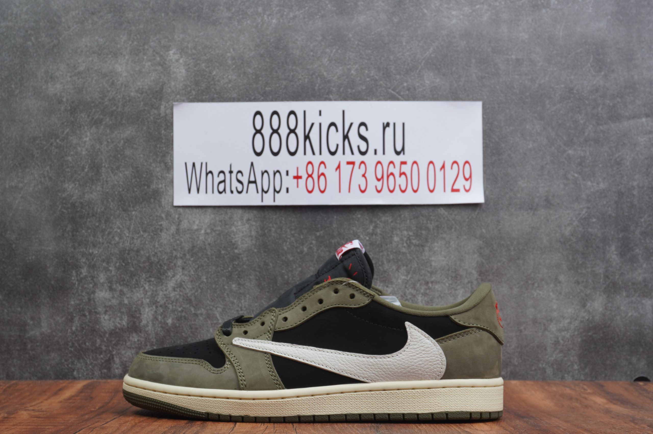 Jordan 1 Retro Low OG SP Travis Scott Black Olive