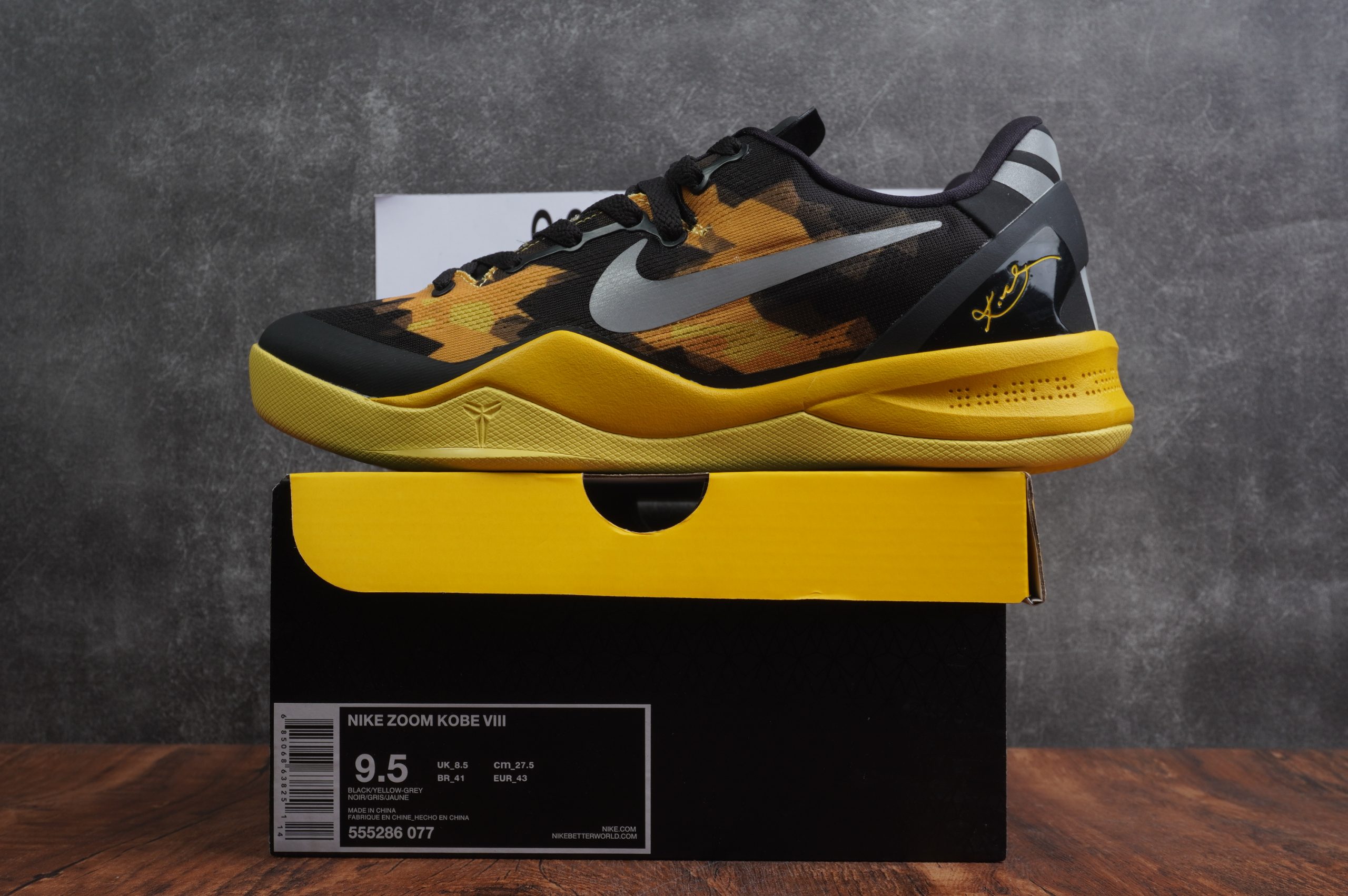 Kobe 8 System Elctrc Grey Start Black Vivid Slfr