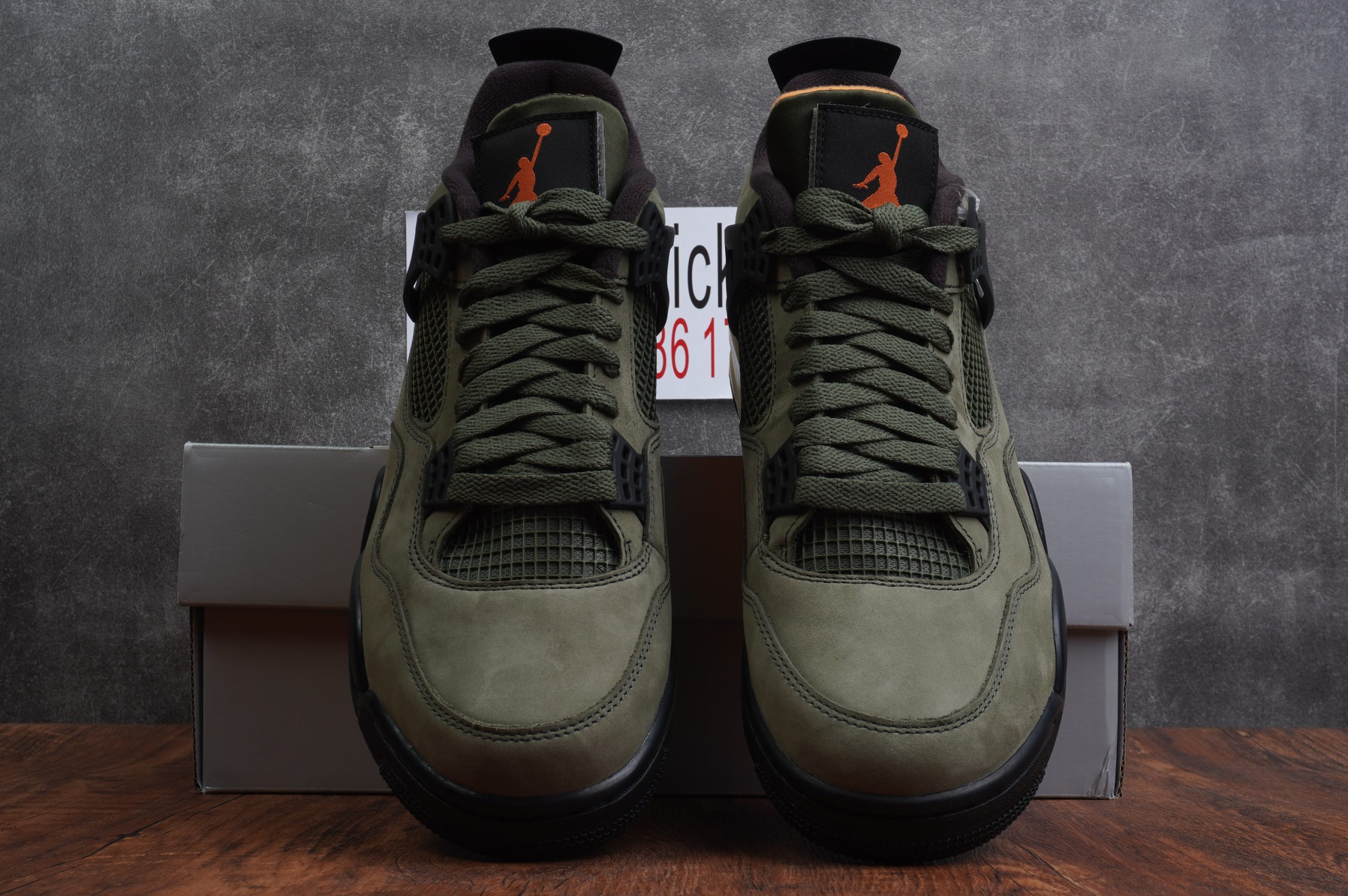 Jordan 4 Undefeated Travis Scott Olive