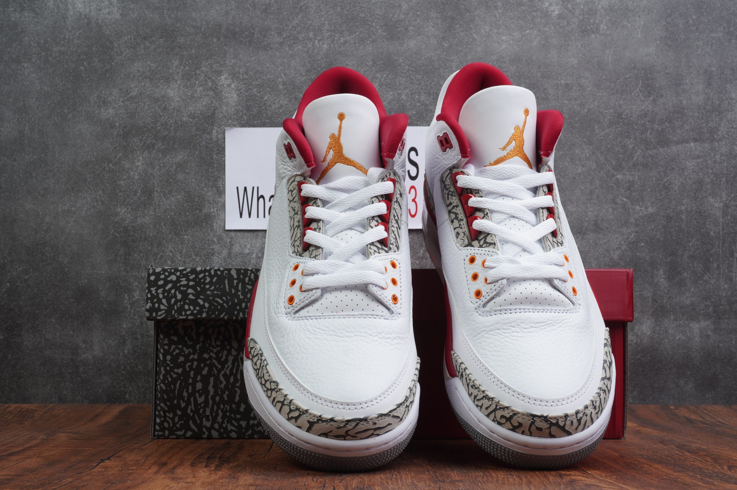 Air Jordan 3 Light Curry-Cardinal Red