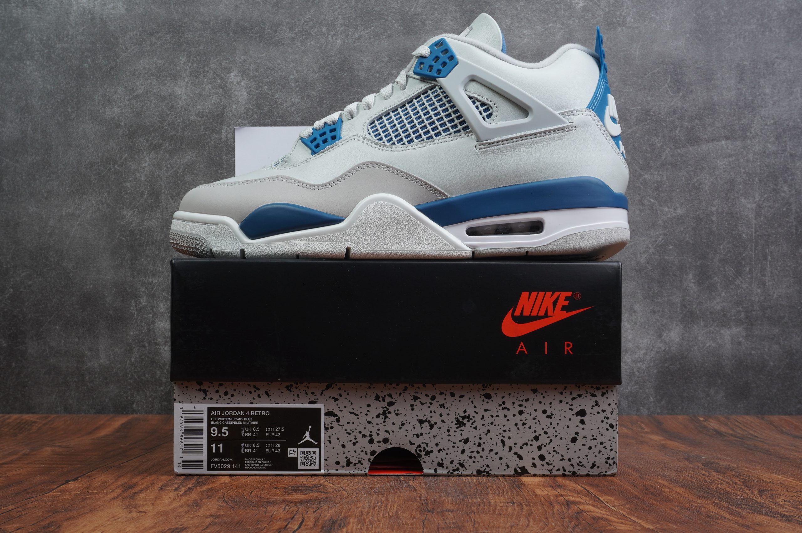 FV5029-141 Jordan 4 Retro Military Blue 2024