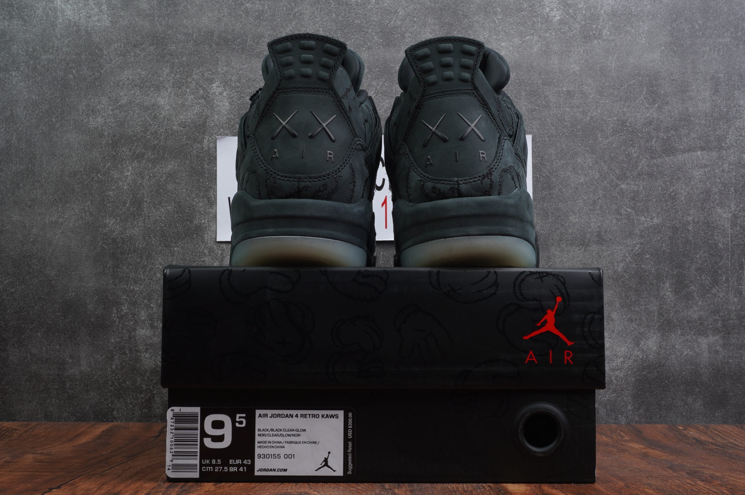 Jordan 4 Retro Kaws Black