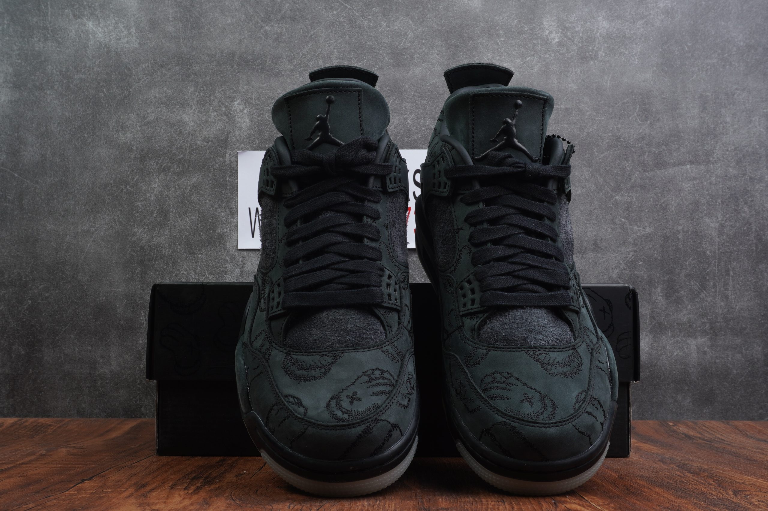 Jordan 4 Retro Kaws Black