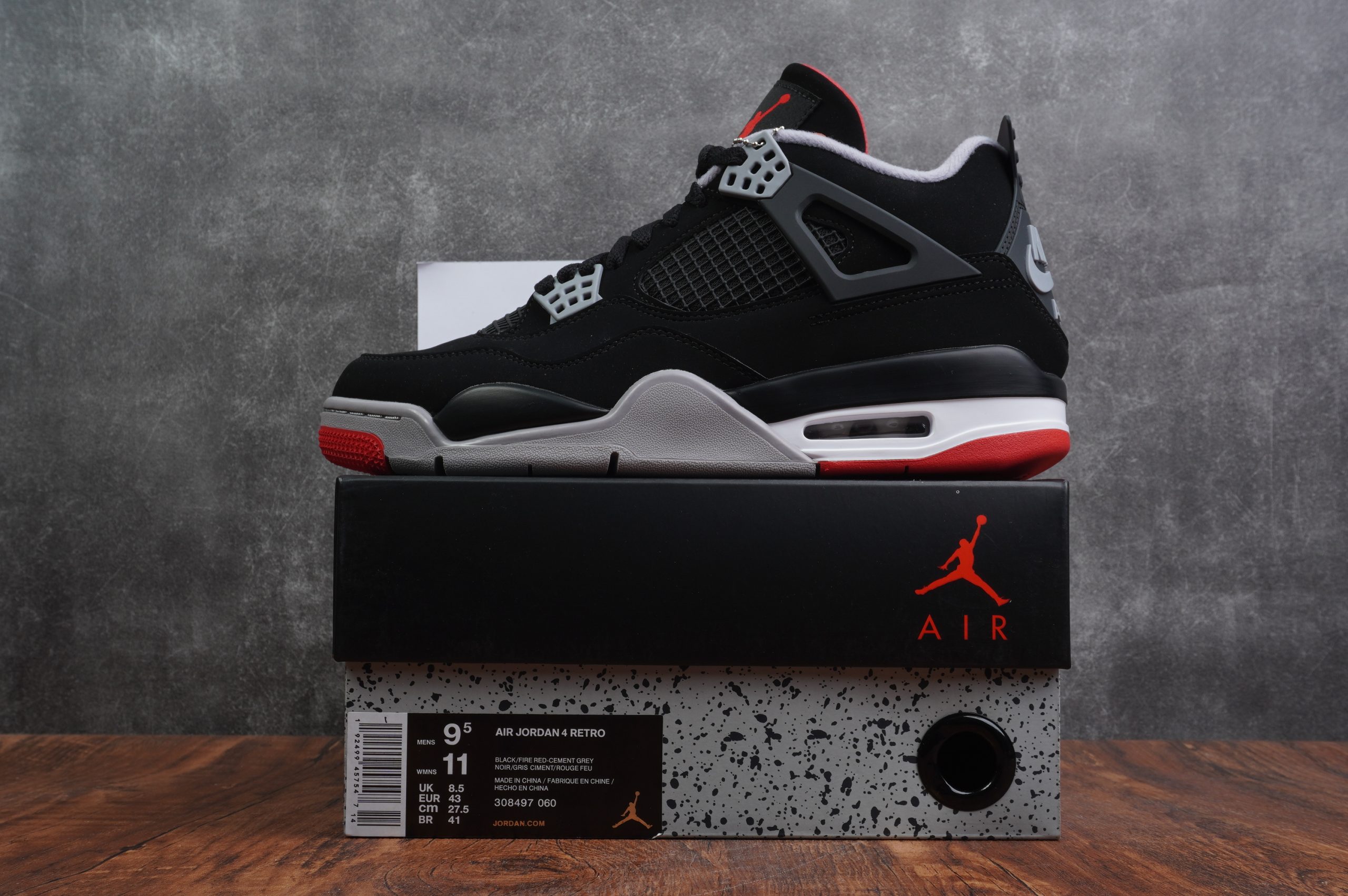 Jordan 4 Retro Bred 2019