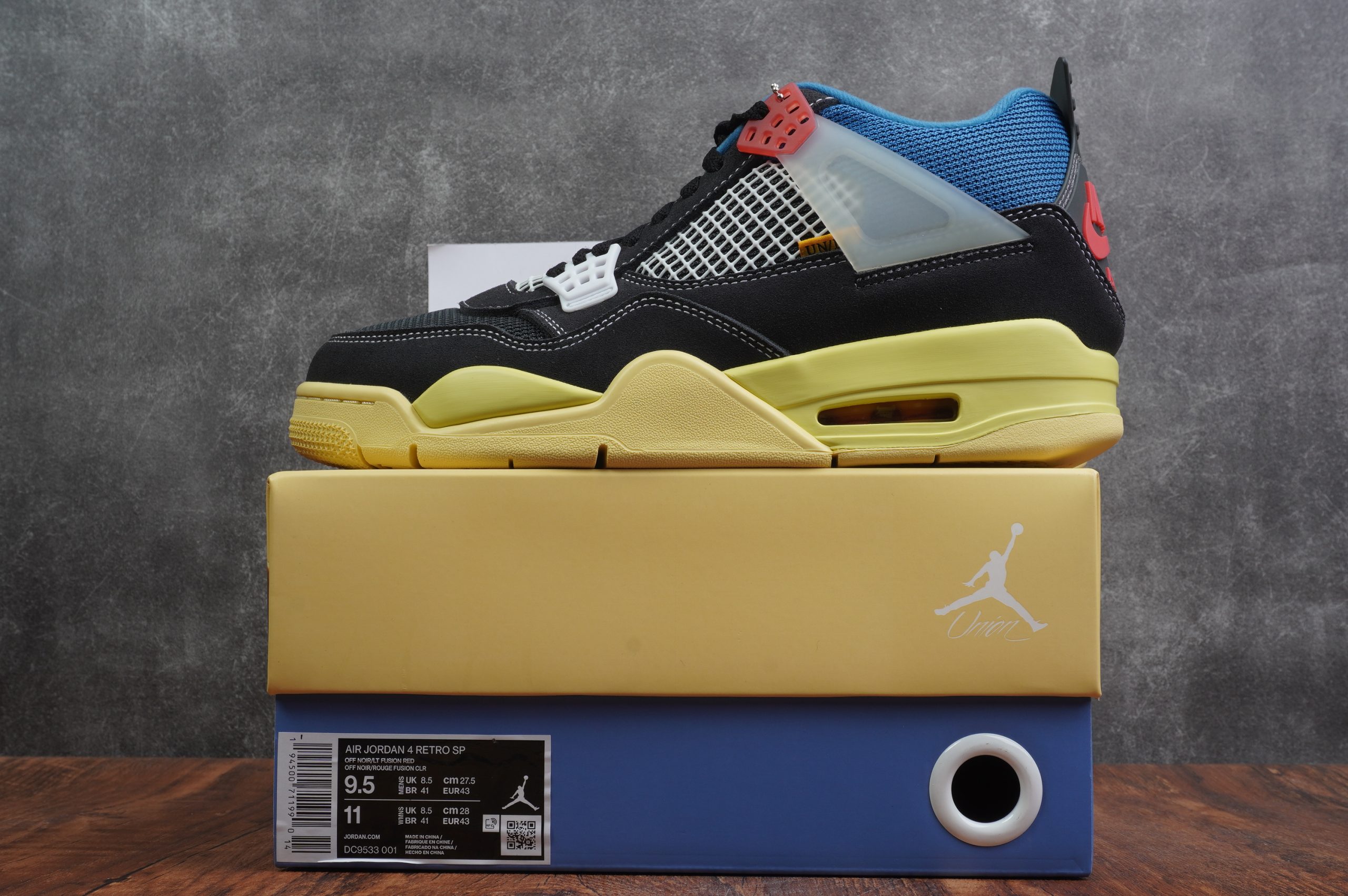 Jordan 4 Retro Union Off Noir