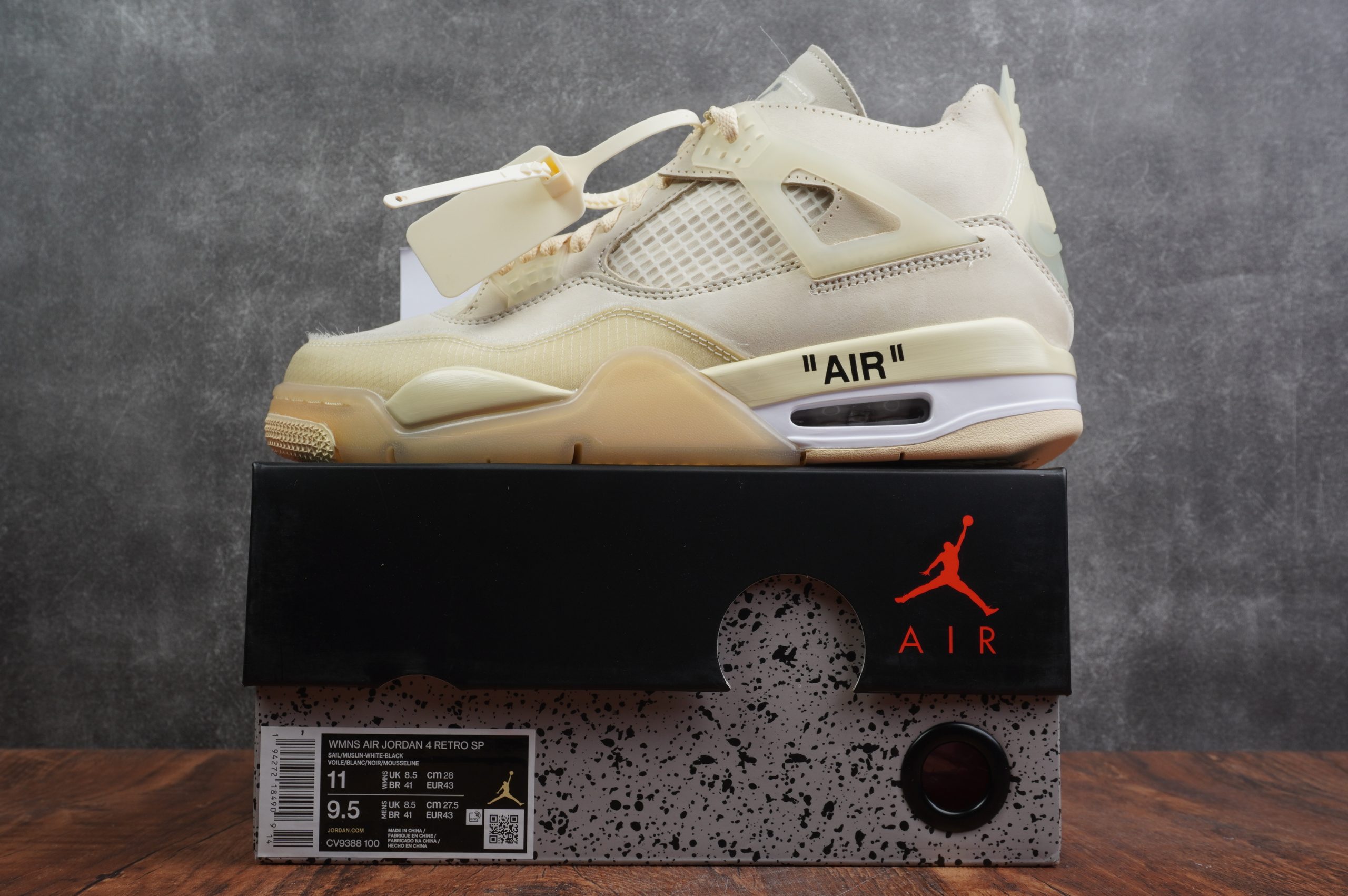 Jordan 4 Retro Off-White Sail