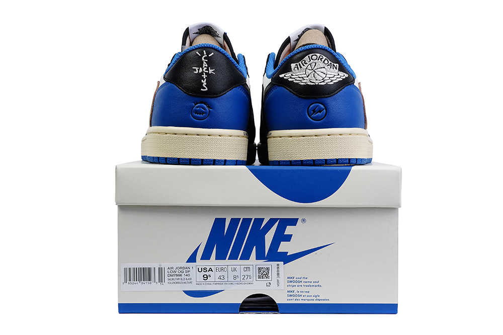 Jordan 1 Low Fragment X Travis Scott Blue